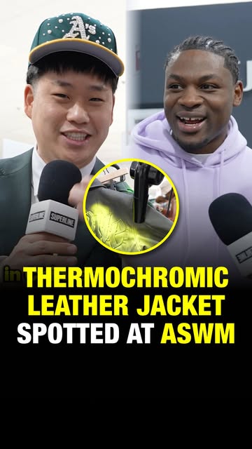 Press feature on the thermochromic leather jacket